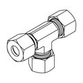 Tompkins Hydraulic Fitting-Metric CompressionLL04(8X1.0) UNION TEE MC6022-LL04-LL04-LL04